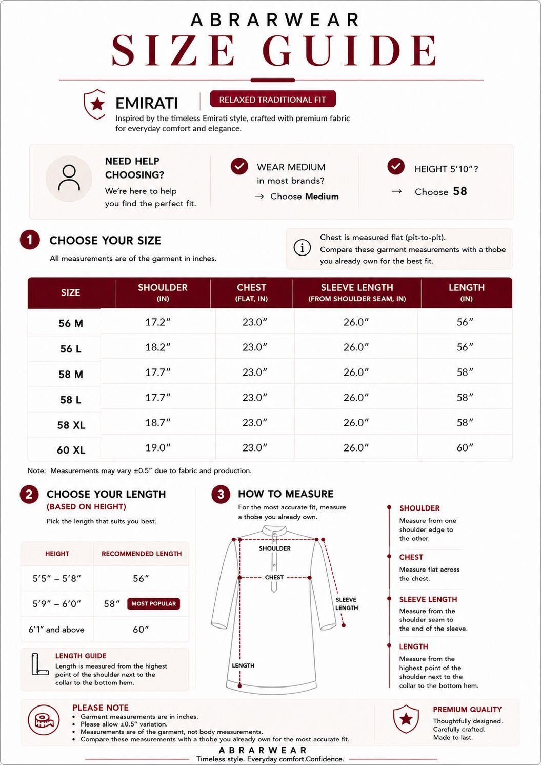 Size Guide