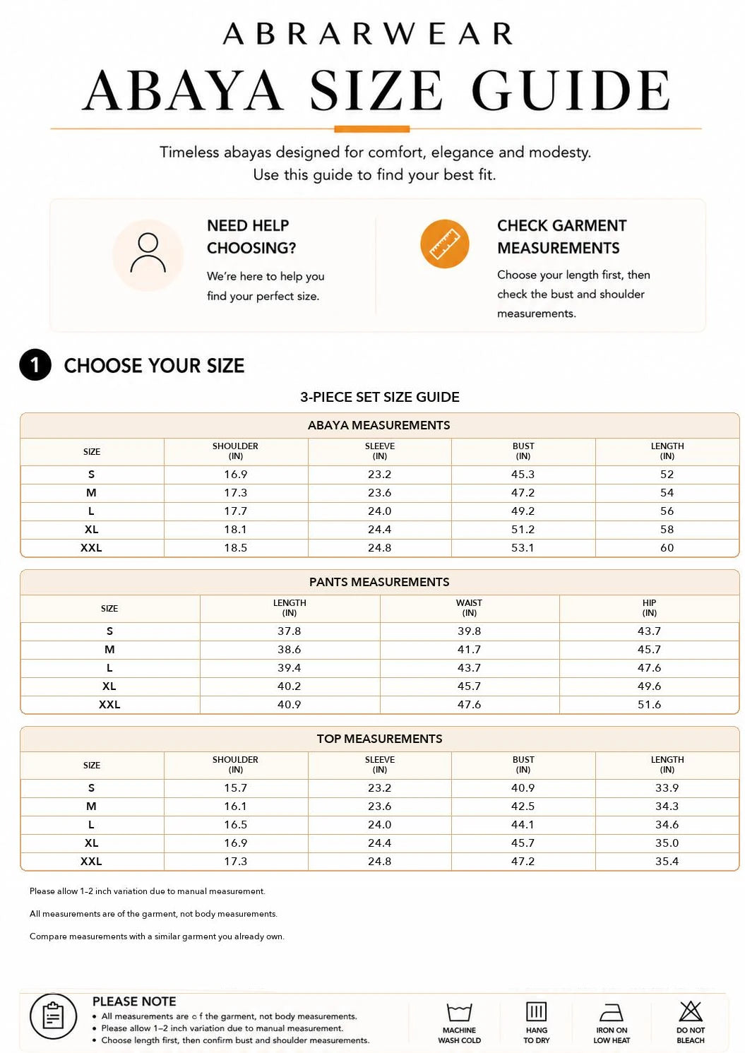 Size Guide